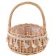 thumbnail image 1 of 1pc Bride Basket Photo Prop Portable Woven Flower Basket Party Supply (Small), 1 of 4