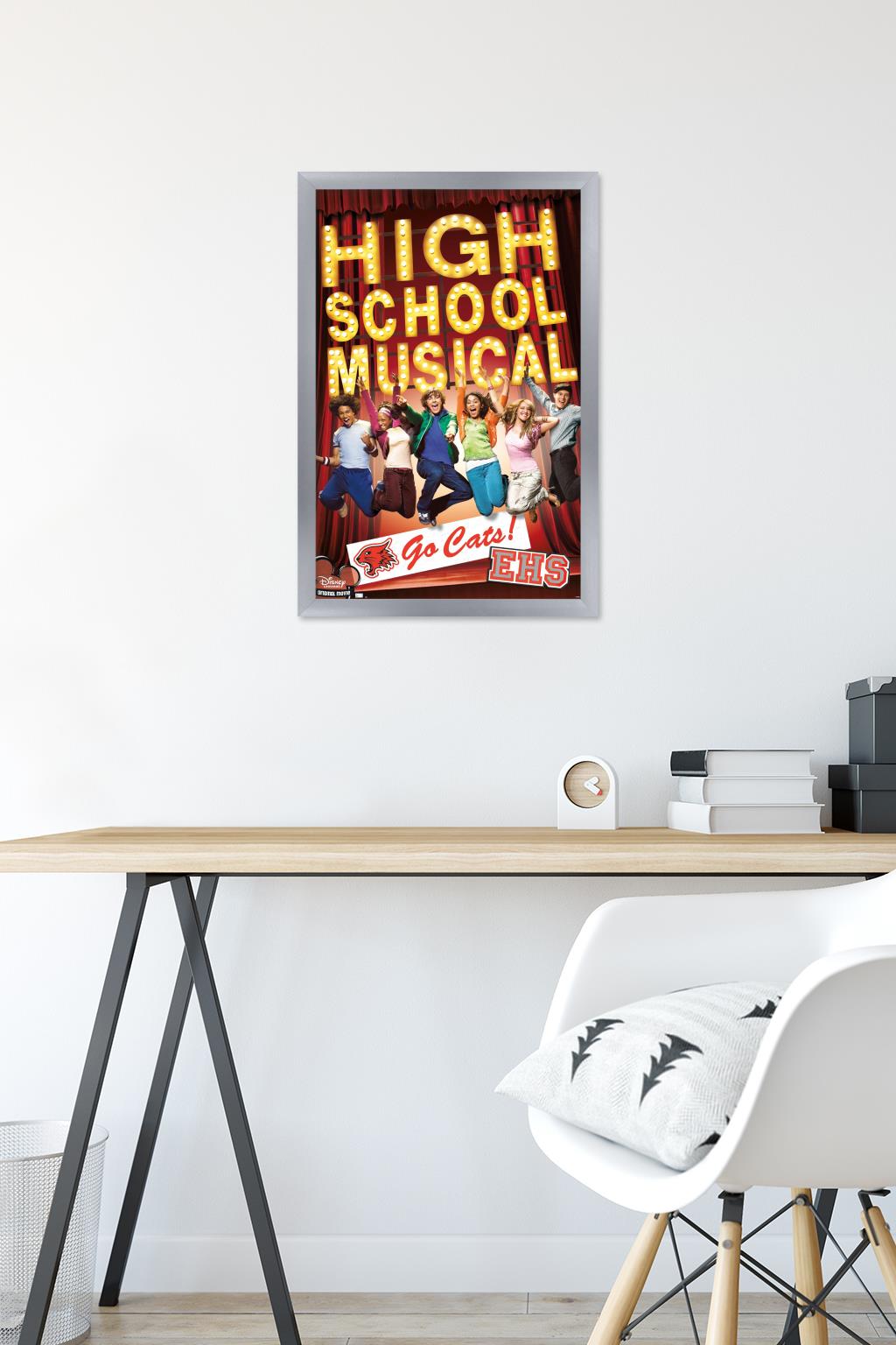 High School Musical - Go Cats! Wall Poster, 14.725" x 22.375" Framed