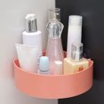 thumbnail image 3 of kurtrusly Multifunctional Hanging Shower Organiser – Rust-Proof And Stackable Storage Easy-to-Clean Shower Organiser No Drilling round pink 1Set, 3 of 6