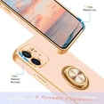 thumbnail image 6 of Daxi for iPhone 11 mobile phone case with 360° ring bracket magnetic support shockproof protective cover-Rose Gold, 6 of 7