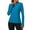 Sky Blue, variant on hoksml Women's 1/4 Zip Long Sleeve Athletic Top with Thumb Holes, UPF 50  Sun Protection Quick Dry Workout Shirt for Running Yoga