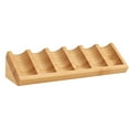 thumbnail image 1 of Essential Oil Display Rack Shelf 6 Slots Bamboo Perfume Practical Countertop Sturdy Bottle Holder Nail Polish Display Holder, 1 of 8