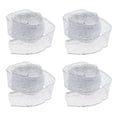 thumbnail image 4 of Miangastore 4pcs 2m Beautiful Christmas Ribbons Gift Packaging Ties Decor Craft Accessory (Silver), 4 of 8