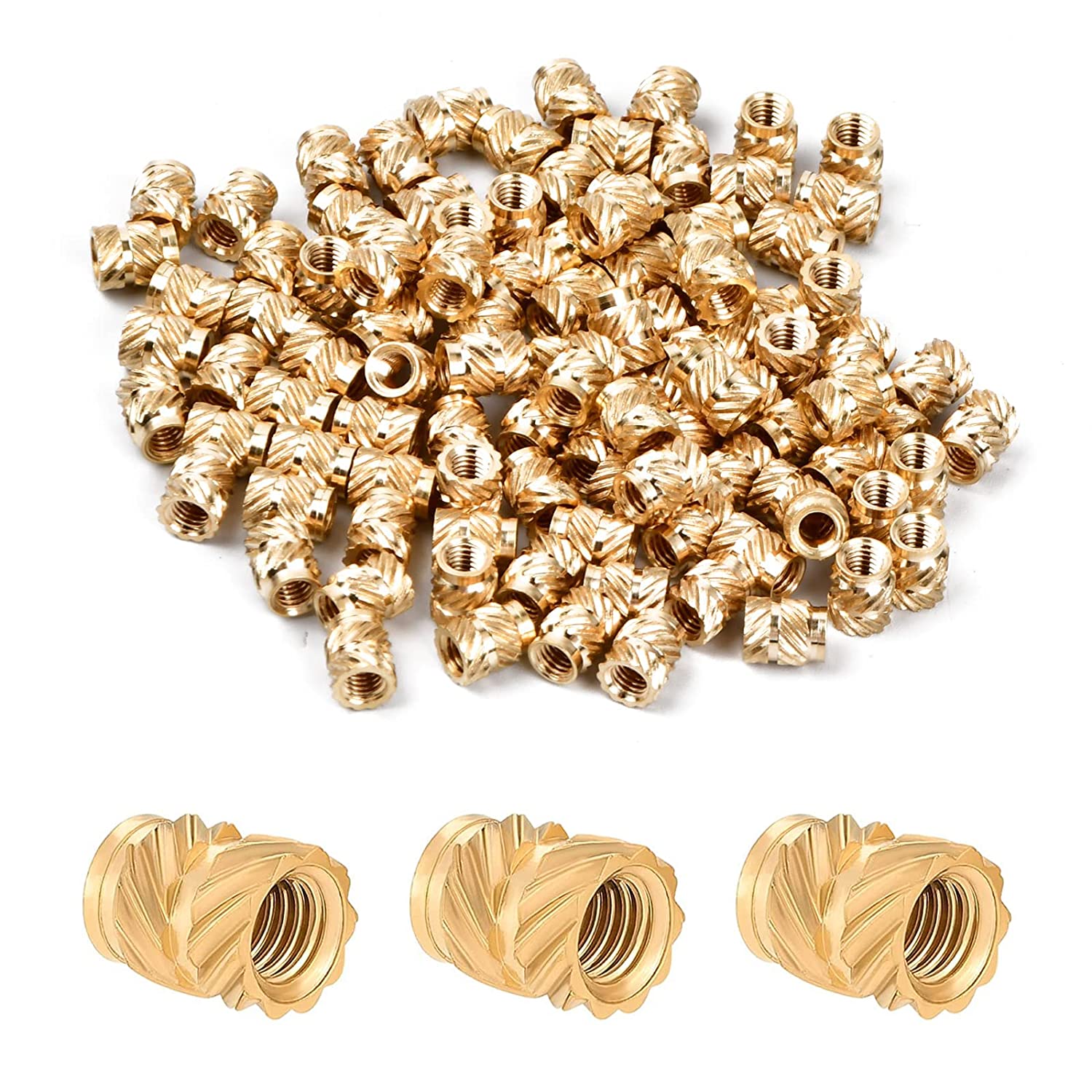 Threaded Insert M3 Insert Nuts Brass Threaded Bushings Internal Thread