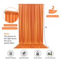 thumbnail image 2 of Cortina satinada naranja Backdrop ZEBMOON, 152 x 213 cm, 2 paneles, 2 of 6