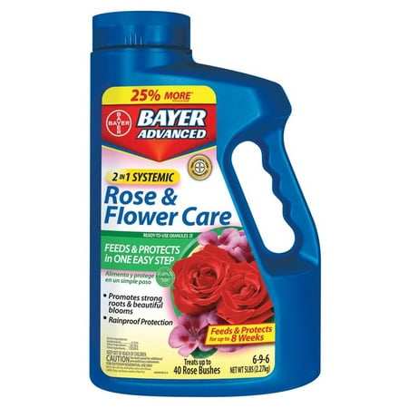 Bayer Advanced Lawn & Garden 13800794 Bayer 2 In 1 Rose & Flower Care 8-12-4 IMID Bonus - 5lb
