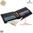 thumbnail image 4 of RFID Leather Wallets for Men Slim Bifold Genuine Wallet with ID Windows & Card Holder (CARD-B-2011), 4 of 5