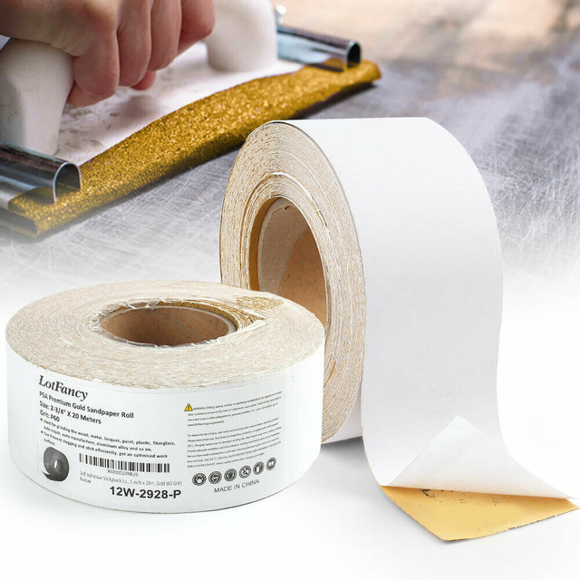 2.75''x22yd 60Grit Longboard Continuous Roll Self Adhesive Sticky back Sandpaper