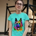 thumbnail image 3 of Tee Hunt Happy German Shepherd T-Shirt Andy Maxx Dog Women's T-Shirt Tee, Light Blue, Medium, 3 of 5