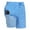Blue waves, variant on Mens Swim Trunks with Compression Liner Anti Chafing 7 inch inseam Stretch Quick Dry Swim Shorts with Phone Pocket