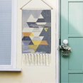 thumbnail image 2 of Macrame Woven Wall Hanging Tapestry Gray Geometric Home Decor Boho Chic Art Decor Bohemian Wall Art, 2 of 4