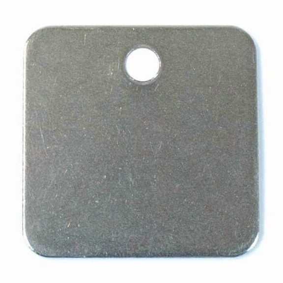 Manufacturer Varies Blank Tag,Alum,2in H,2in W,Silver,PK25 43640