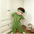 thumbnail image 3 of Silly Big Mouth Onesie, Funny One Piece Jumpsuit with Character Headpiece and Pocket, Halloween Cosplay Sleepwear Hoodie, 3 of 5