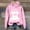 Pink, variant on POROPL Womens Hoodies Fashion Long Sleeve Sweatshirts Loose Retro Print Pullover Tops Casual Fall Outfits Black