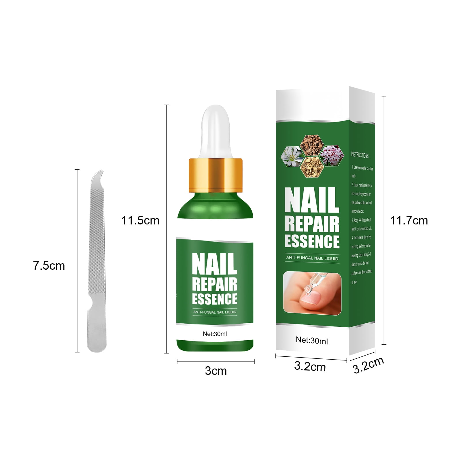 Alvantor Toenail Fungus Treatment Serum - Nail Repair Essence, 1.01 fl oz