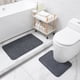 thumbnail image 1 of Alfombrilla de baño de terciopelo y alfombrilla antideslizante para inodoro | Alfombra absorbente para la base del inodoro | Alfombra impermeable y antideslizante para el suelo del baño, 1 of 7