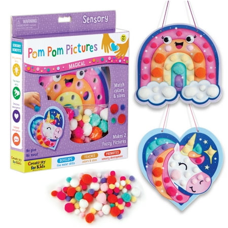 Creativity for Kids Pom Pom Pictures Magical- Child, Toddler Sensory Toys for Ages 3+
