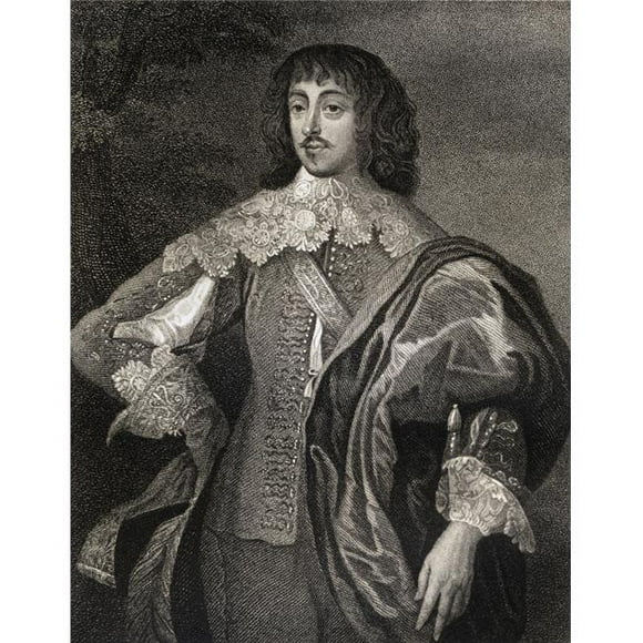 Posterazzi DPI1858909 William Villiers Viscount Grandison, 1613-1643 From The Book -LodgeS Portraits Britanniques Publiés sur Affiche Londres 1823, 13 x 17