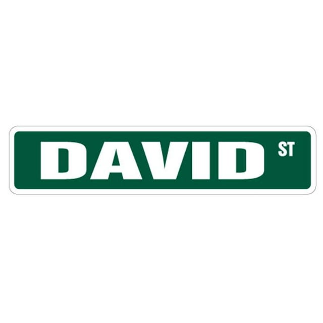 SignMission David SS-624- 6 x 24 Po Chambre Nom d'Enfant Signe de Rue - David