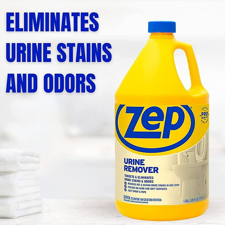 Zep Professional Strength Urine Remover 128 Ounces Case of 4 Bathroom Smell Eliminator Ideal for Pet Human Stains Walmart