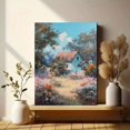 thumbnail image 6 of UXIEQU Cozy Cottage Garden Landscape Oil Canvas Wall Art Print 15.75x11.81 Inches, 6 of 8
