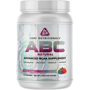 Core Nutritionals ABC Advanced BCAA Supplement 50 Servings (Natural Mixed Berry)