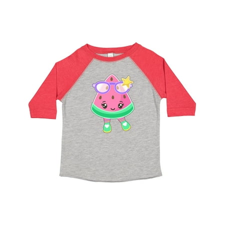 

Inktastic Cute Watermelon with Sunglasses Gift Toddler Boy or Toddler Girl T-Shirt