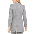 thumbnail image 2 of Calvin Klein Women's Collarless Plaid Topper Jacket Gray Size 14, 2 of 3