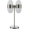thumbnail image 4 of Livabliss Jonan Modern Accent Table Lamp, 25-inch, Nickel with White Shade, 4 of 5