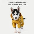 thumbnail image 7 of Cute Pet Dog Raincoat, Raincoat Body Covered With Hood, Reflective Night Light Strip, Double Waterproof Raincoat, Bear-shaped Pet Dog Hooded Cape, 7 of 7