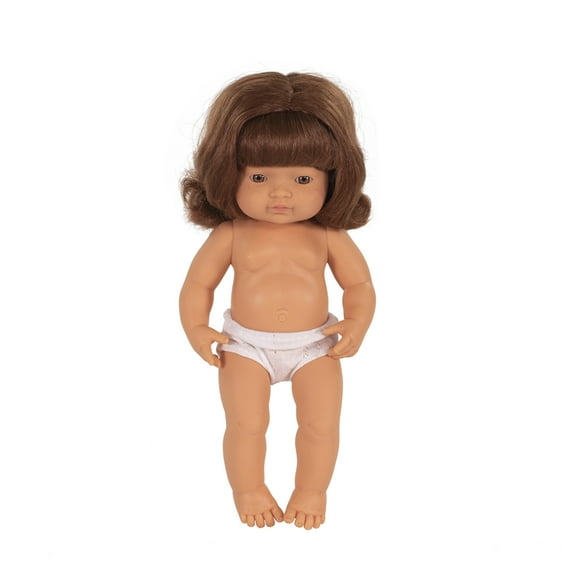 MINILAND EDUCATIONAL 15IN BABY DOLL CAUCSIAN GRL REDHAIR