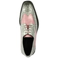 thumbnail image 4 of LIBERTYZENO Men's Leather Oxford Dress Shoes, Gray/Pink, 11, 4 of 6