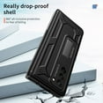thumbnail image 7 of Feishell Folding Hidden Bracket Case for Samsung Galaxy Z Fold2,Built-in Screen Protector & Hinge Protection,Shockproof Camera Lens Protection All-Inclusive Heavy Duty Rugged Phone Case,Black, 7 of 7