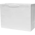 thumbnail image 5 of Prime Line Packaging Large PB Twill White Paper Shopping Bags 50 Pack - 16x6x12, 5 of 9
