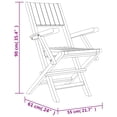 thumbnail image 4 of vidaXL 5 Piece Garden Dining Set Solid Wood Teak, 4 of 5