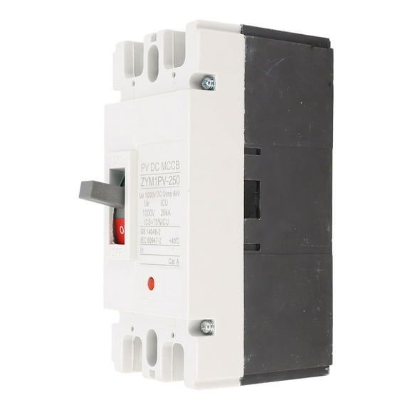 Moulded Case Circuit Breaker 200A MCCB Solar Battery Protection Switch 2P DC 1000V