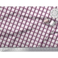 thumbnail image 2 of Soimoi Purple Rayon Fabric Window Pane Check Fabric Prints By Yard 42 Inch Wide, 2 of 3