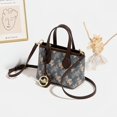 thumbnail image 5 of Bolso de mano para mujer con estampado de moda nuevo 2024, clásico, versátil, para fiesta, de cuero genuino, bandolera de hombro, 5 of 5