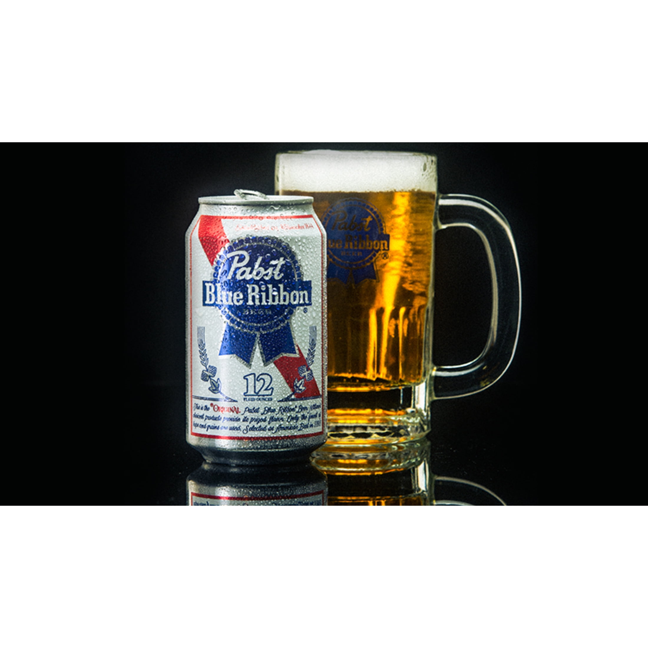 Pabst Blue Ribbon, Domestic Lager, 6 pack, 12 fl oz Can, 4.7% ABV