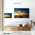 thumbnail image 4 of Elephant Stock Transportation Plane Wall Art - Horizontal Canvas Wall Art - Living Room Wall Decor - Transportation Canvas - Blue And Orange Decor - 12" x 8", 4 of 8