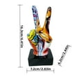 thumbnail image 2 of Hand Sculpture, Unique Hand Resin Statue, Abstract Art Sculpture Colorful Thumbs Peace Figurines, Acting Signal Table Sculpture for Shelf Desk, 2 of 9