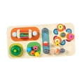 thumbnail image 3 of Tablero Busy Board Sensorial de Madera Juguete Educativo Coordinación Manual Puzzle Multifunción Decorativo Adecuado para Bebés Enseñanza, 3 of 9