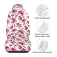 thumbnail image 5 of Honeii Lilies Flowers Print Car Seat Covers 2 Pieces, Full Set Universal Seat Covers for Cars, Waterproof Auto Seat Protectors, 5 of 7