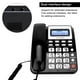 thumbnail image 5 of Teléfono con cable ABS GY T2020CID con altavoz, identificador de llamadas, calculadora (negro), 5 of 11