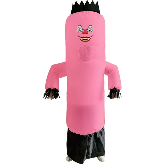 Adult's Pink Inflatable Create A Face Air Dancer Costume