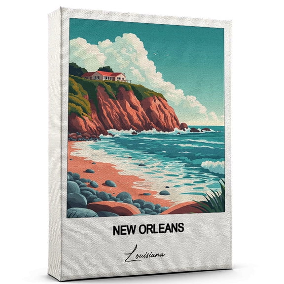 New Orleans Travel Wall Canvas – Elegant and Cultural Art Print Louisiana Canvas Print – Ideal Gift for Travel Lovers