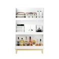 thumbnail image 3 of Noble House Wall-Mounted Kids Bookshelf with 3 Front-Facing Display Shelves, Book Rack with Natural Wood Base, White, 3 of 11