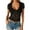 Black, variant on MIXUE Boho Tops For Women Summer Floral Lace Solid Color V Neck Short Sleeve Casual Basic Pullover Shirts For Women Tshirts Activewear,Pink,XL