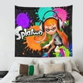thumbnail image 5 of Splatoon Wall Tapestry Cartoon Poster Wall Hanging Tapestry for College Dorm Living Room Bedroom Decoration 59x59 Inch, 5 of 7