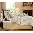 thumbnail image 3 of Loom and Mill 13-Piece Comforter Bed in a Bag, Jacquard Damask Comforter Sets, King, Beige, 3 of 7